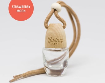 Swing Scent STRAWBERRY MOON Air Freshener, Hanging Diffuser For Car or Small Space