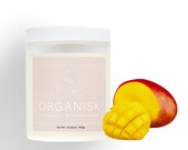 Body Butter - Mango Scent, Hair Cream, Vegan, Organic, Cruelty-Free, Paraben-Free (Shea Butter, Coconut Oil, Aloe Vera)