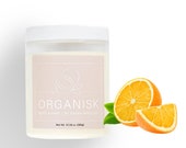 Body Butter - Orange Scent, Hair Cream, Vegan, Organic, Cruelty-Free, Paraben-Free (Shea Butter, Coconut Oil, Aloe Vera)
