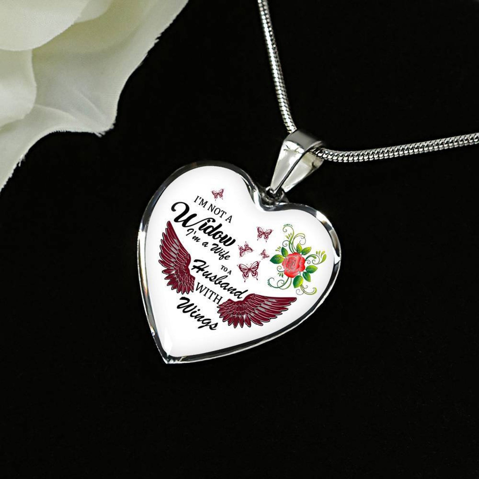 Gift For A WIdow I Am Not A Widow Necklace Jewelry Ideas Etsy