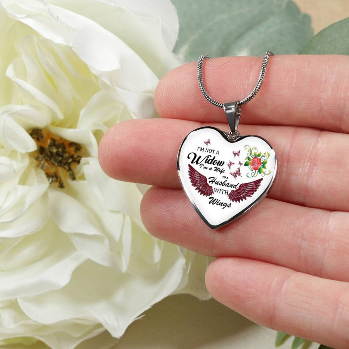 Gift For A WIdow I Am Not A Widow Necklace Jewelry Ideas Etsy