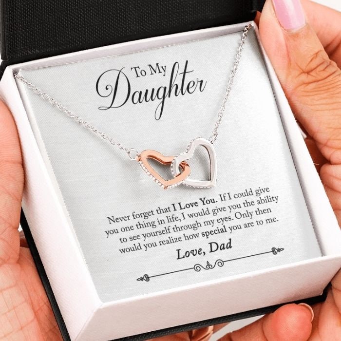 Dad To Daughter Necklace Jewelry Gift From Father To My Etsy