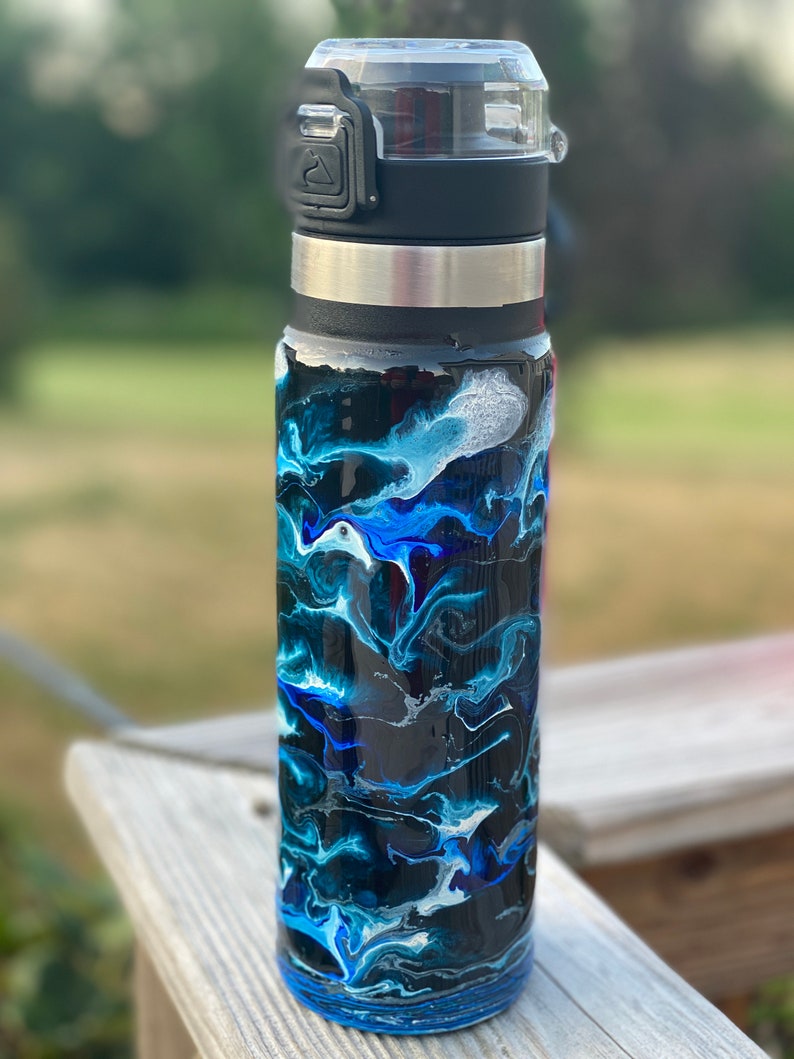 Custom Stainless Tumbler with Epoxy Coating Etsy