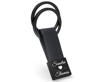 LOVELINE - Schlüsselanhänger mit Gravur - Personalisierbar mit Wunschname - Schlüsselanhänger Personalisiert in Geschenkbox