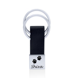 LITTLE CAT - Schlüsselanhänger mit Gravur - Personalisierbar mit Wunschname - Schlüsselanhänger Personalisiert in Geschenkbox - Katzenpfoten