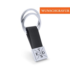 CROSS LOVE - Schlüsselanhänger mit Gravur - Personalisierbar mit Wunschname - Schlüsselanhänger Personalisiert in Geschenkbox