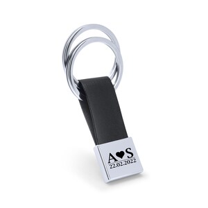 LOVE MEMORY - Schlüsselanhänger mit Gravur - Personalisierbar mit Wunschbuchstabe - Schlüsselanhänger Personalisiert in Geschenkbox