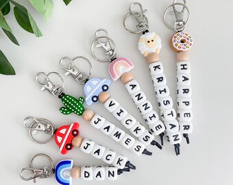 Backpack Tags, Kid’s Bag Tags, Back To School, Backpack Charms, Zipper Pull