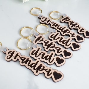 Schlüsselanhänger für Papa, Vatertagsgeschenke, Schlüsselanhänger benutzerdefinierte Schlüsselanhänger, Schlüsselanhänger für Papa, Geschenke für Opa, Papa Schlüsselanhänger, Geschenke für Onkel, Papa