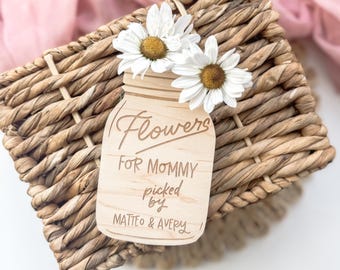 Personalized Mother’s Day Gift, Flower Holder, Mother’s Day Gift, Gift for Grandma, Mother’s Day Magnet, Flower Holder, Mother’s Day Flowers