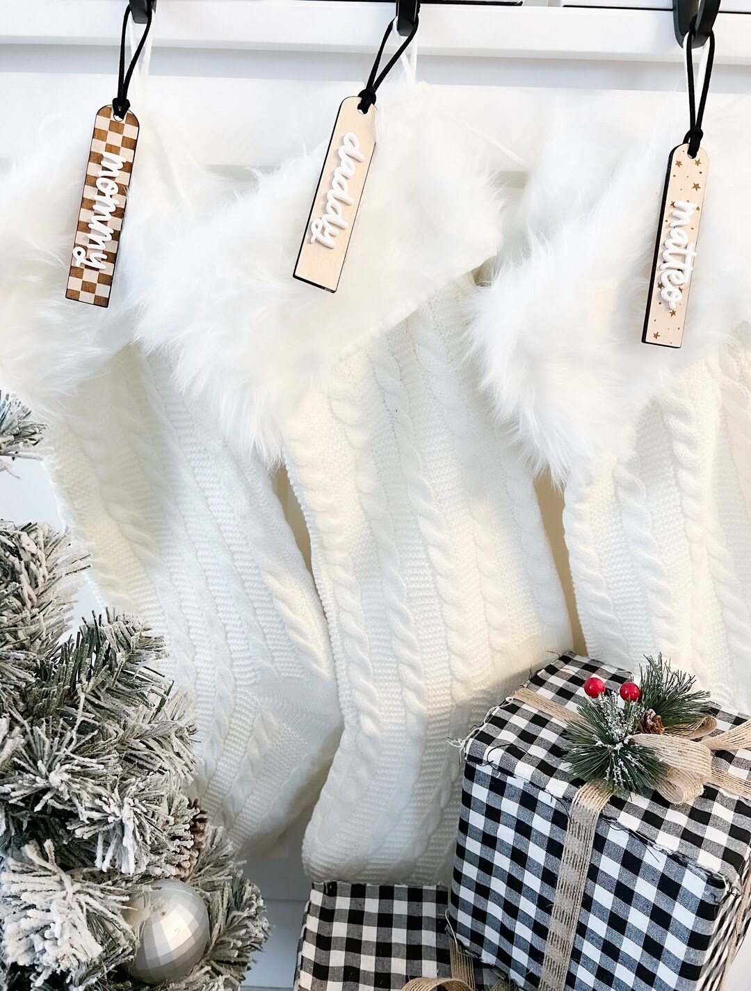 Personalized Stocking Tags Christmas Stocking Tags Keepsake Etsy