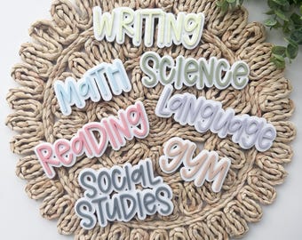 Onderwerpmagneten in de klas, aangepaste whiteboardmagneten, magneten voor dagelijks schema, magneten voor leraren, klasorganisatie, leuk klasdecor