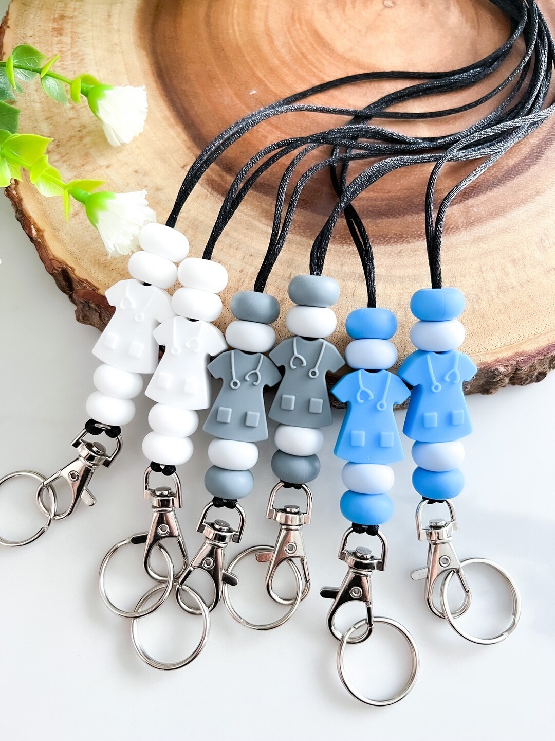 Nursing Lanyards, Badge Holder for Nurses, RN Lanyards, Hospital Worker