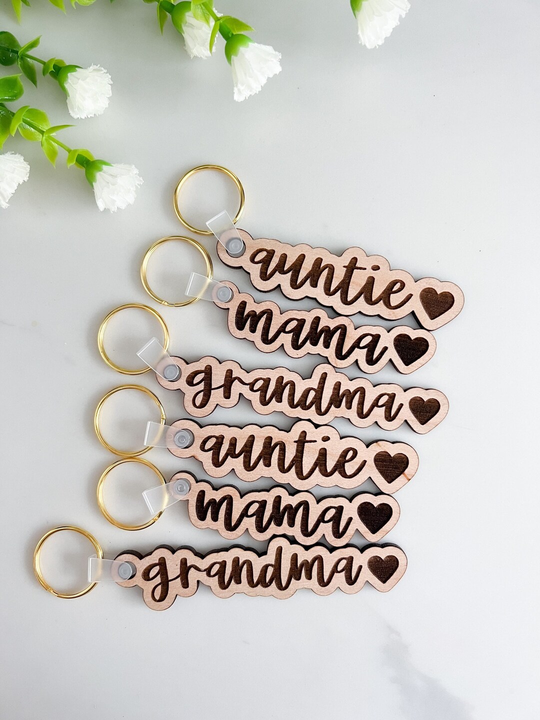 Mama Keychains Keychains for Mom Engraved Keychains for Mom Etsy