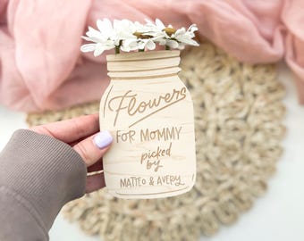 Personalized Mother’s Day Gift, Flower Holder, Mother’s Day Gift, Gift for Grandma, Mother’s Day Magnet, Flower Holder, Mother’s Day Flowers