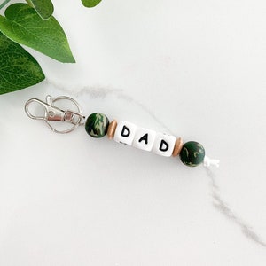 Fathers Day Gift, Dad Keychain, Papa keychain, Gift for Dad,Step Dad Gift, Birthday Gift for Dad, Bonus Dad Gift, Camo Keychain image 2