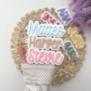 Acrylic Name Keychains, Personalized Bag Tags, Custom Keychains, Name Keychains, Backpack Name Tags, Diaper Bag Name Tags