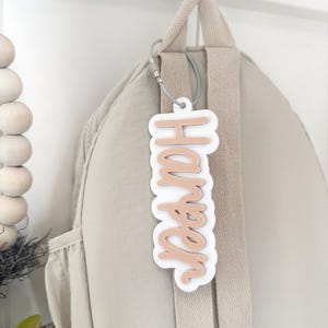 Acrylic Name Keychains, Personalized Bag Tags, Custom Keychains, Name Keychains, Backpack Name Tags, Diaper Bag Name Tags