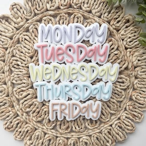 Days of the Week Magnets, Daily Schedule Whiteboard Magnets, Teacher Classroom Organization, Cute Classroom Decor
