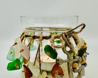Sea glass lantern 1