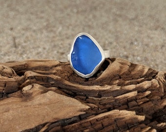 Sea Glass - Ring Blue