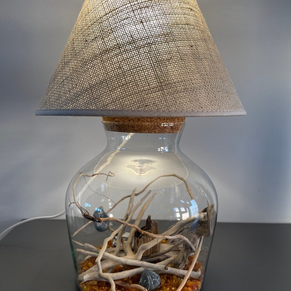 Glas Lampe Strandgut