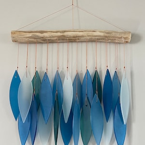 Glass Mobile Leaves