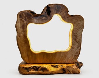Wooden lamp with LED 1