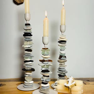 Candle Holder Set Beige