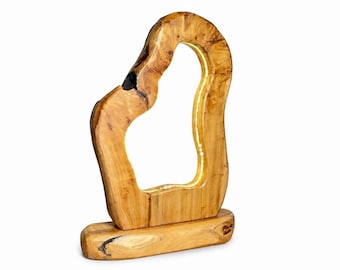 Wooden lamp with LED 2