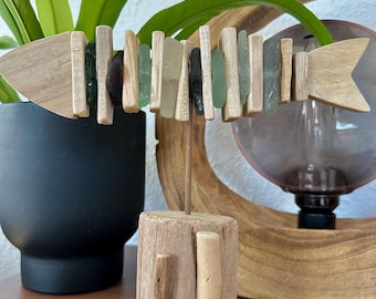 Rzeźba ryby z drewna dryfującego 2