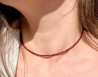 Minimalist Gemstone Cube Necklace, Aquamarine, Labradorite, Tourmaline And More