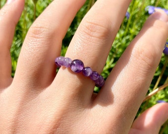 Amethyst Anti-Anxiety Fidget Ring