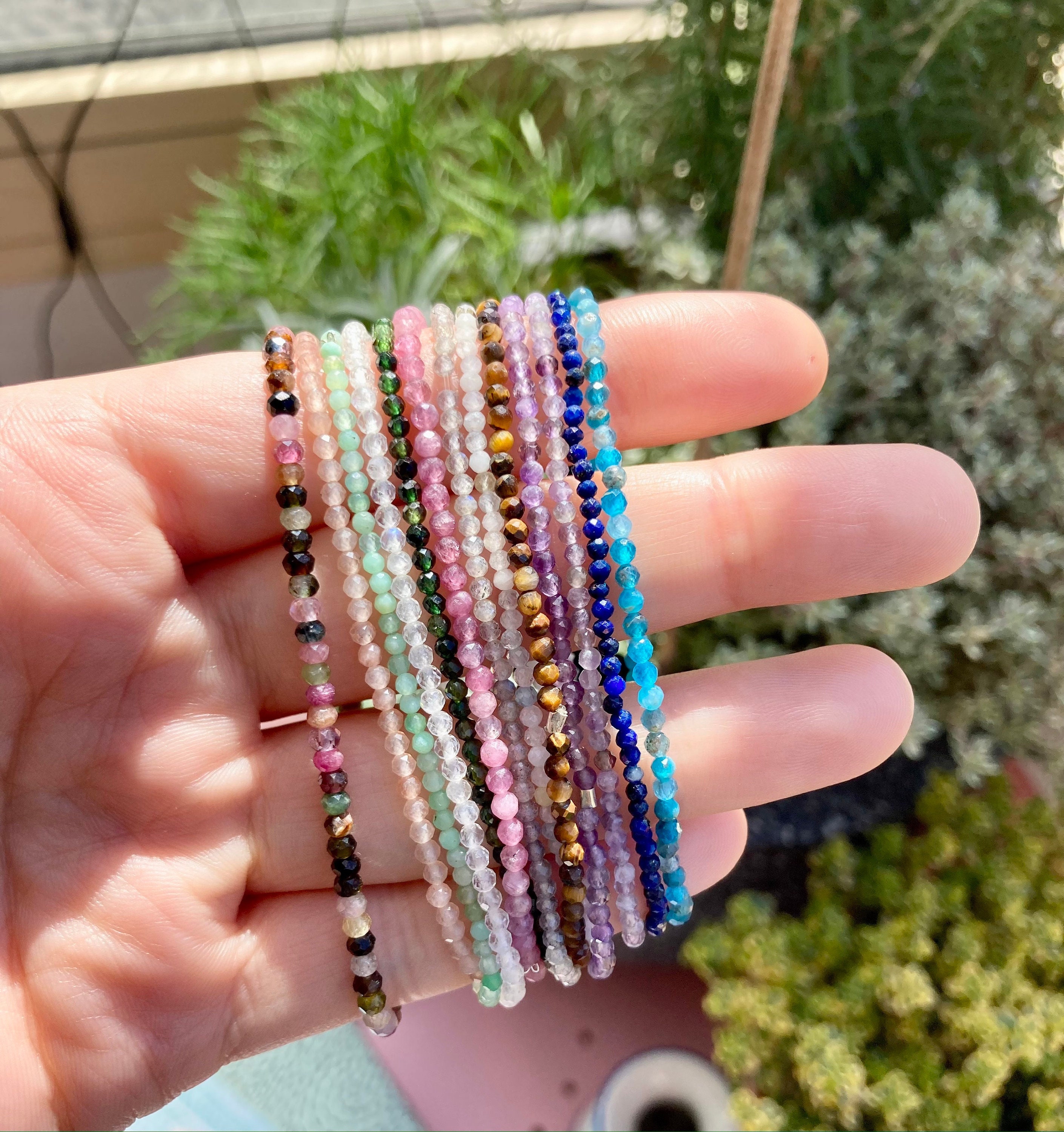 Crystal Beaded Sparkle Stack Bracelets Stretch Bracelet Crystal Bracelets  Individual Bracelet - Etsy | Beaded jewelry, Beaded bracelets, Tiny bead  bracelet