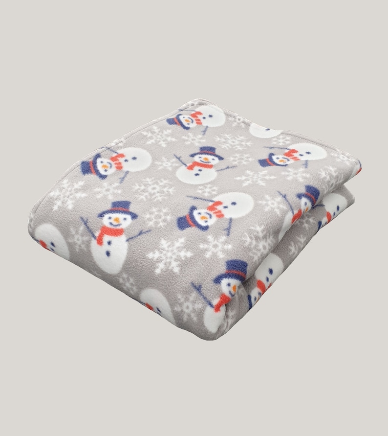 Polar Blankets Super Soft Warm Fleece Childrens Throw Blankets snowman