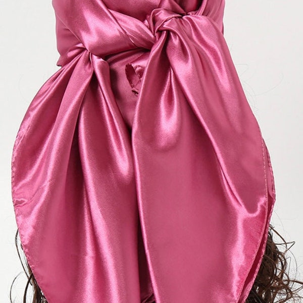 Solid Satin Scarf