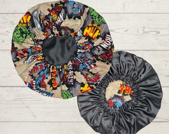 Comic Marvel Satin Lined Bonnet