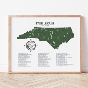 North Carolina State Parks Map