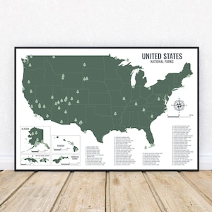 United States National Parks Map