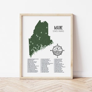 Maine State Parks Map