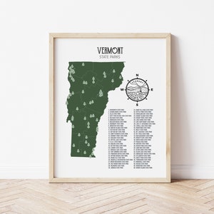 Vermont State Parks Map