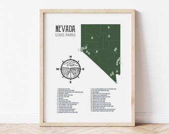 Nevada State Parks Map
