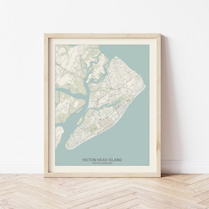 Hilton Head Island Map Print