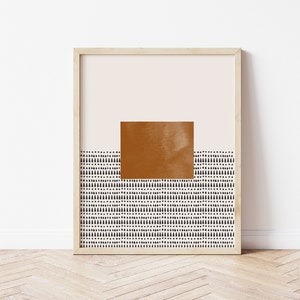 Wyoming Boho Wall Art Map
