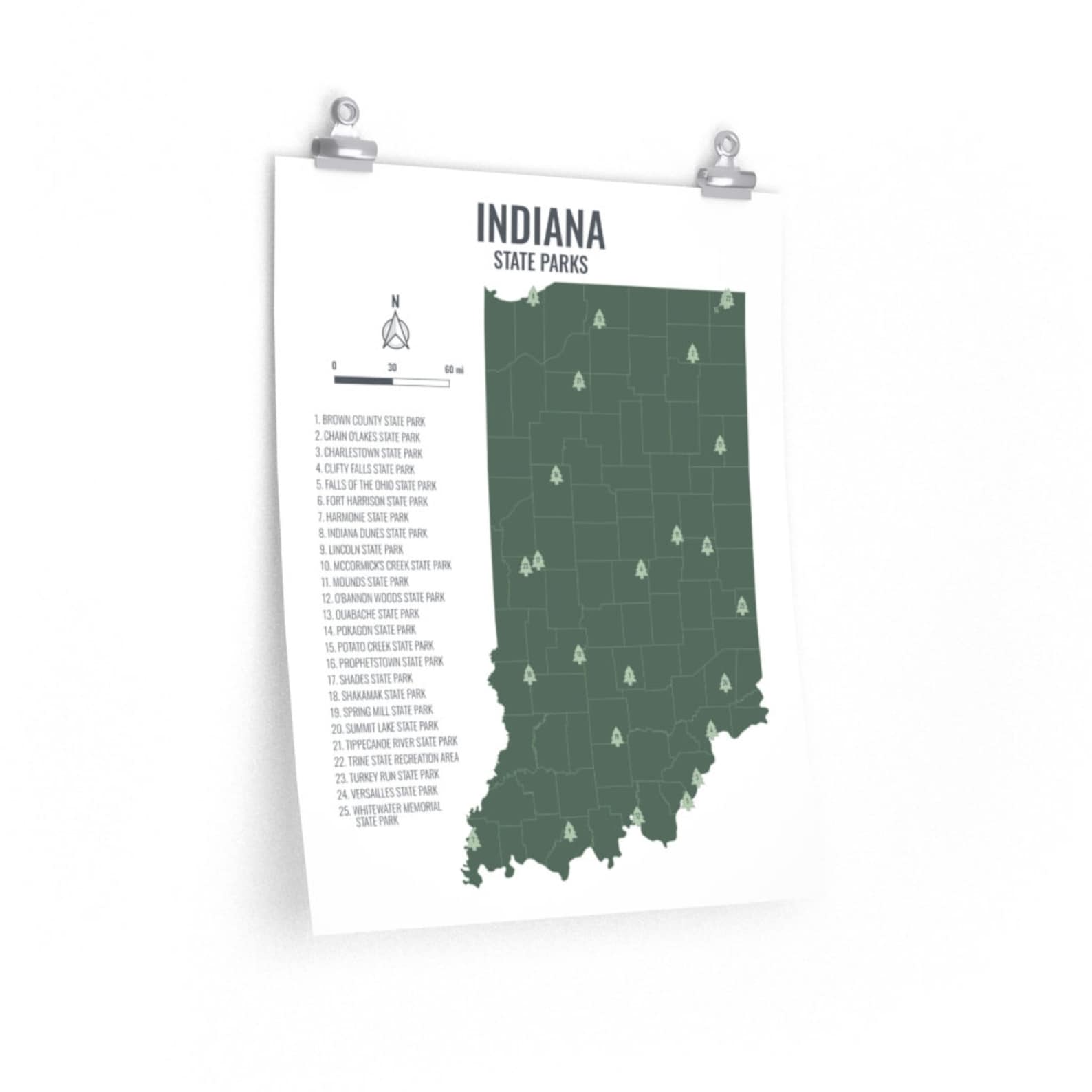 National Parks In Indiana Map - Map of world
