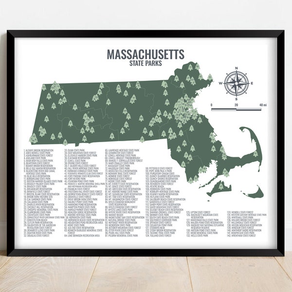 Massachusetts State Parks Map