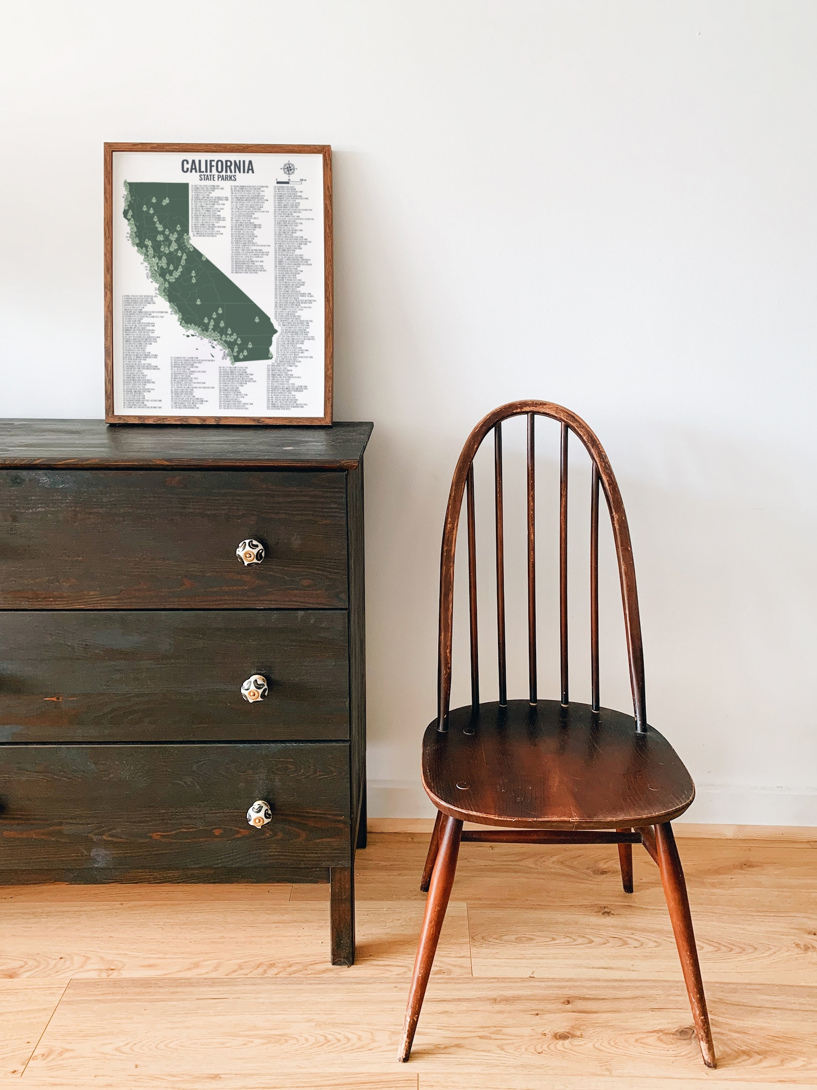 California State Park Map - Etsy