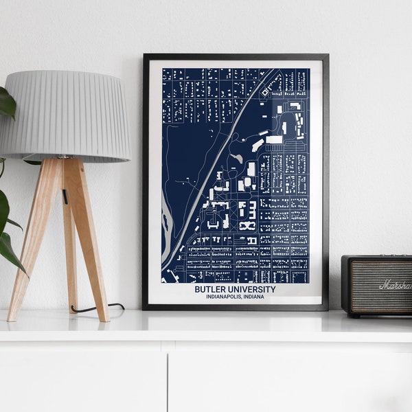 Indianapolis Map Etsy