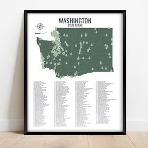 Washington  State Park Map