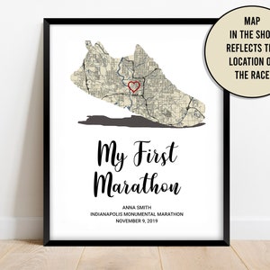 My First Marathon Custom Print